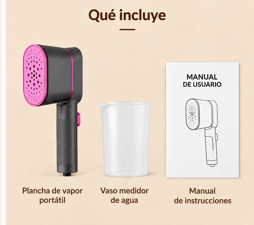 Plancha de vapor portátil