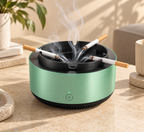 Cenicero con purificador de aire y absorción de humo