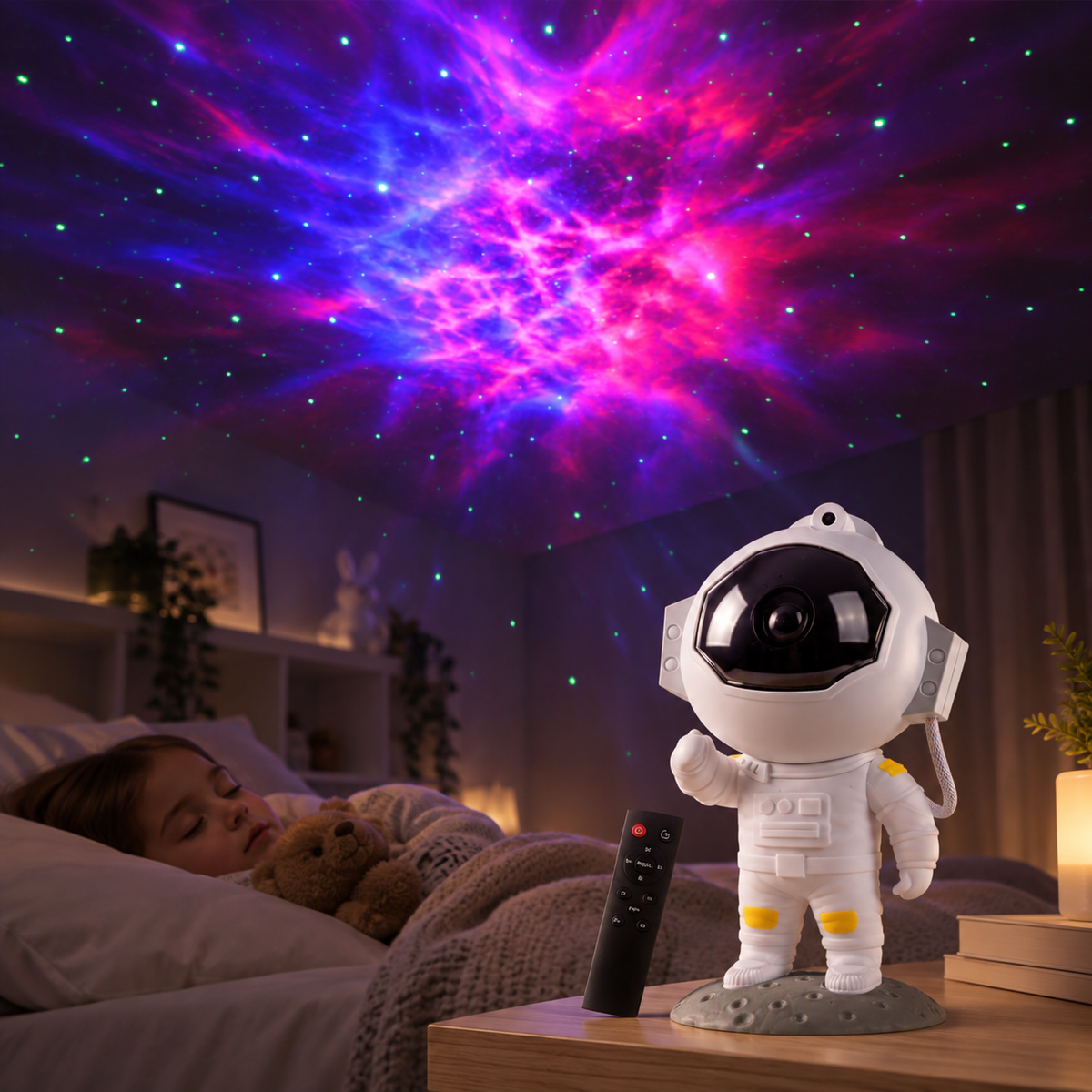 Proyector galaxia astronauta 360°