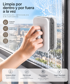 Limpiacristales magnético de doble cara + recambios gratis