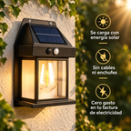 Lámpara solar de pared con sensor de movimiento