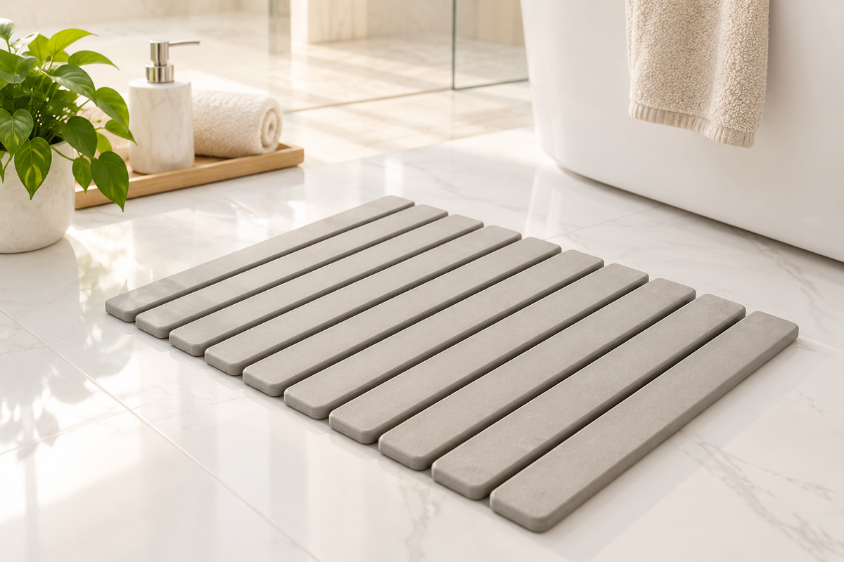 Alfombra de baño de diatomita