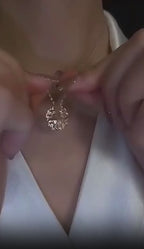 Collar 2 en 1: Corazones & Trébol de cuatro hojas
